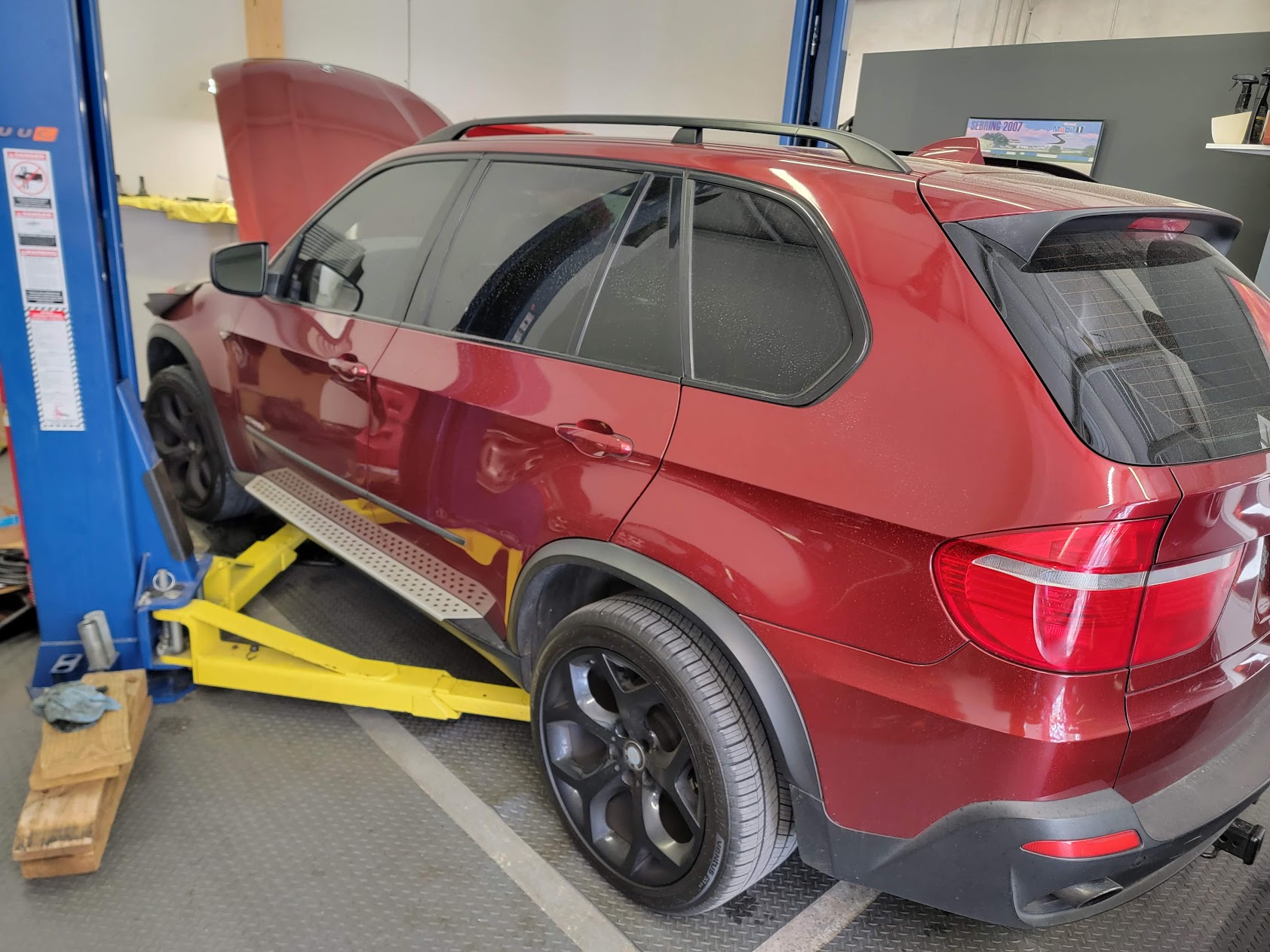 Porsche Panamera GTS in the Precision Auto Source shop